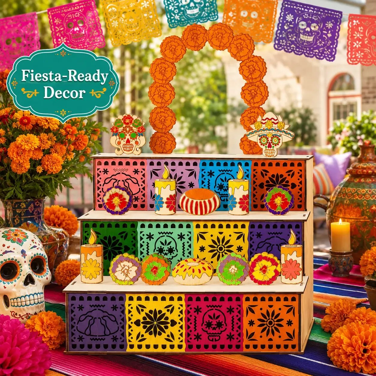 Day of the Dead altar celebration display