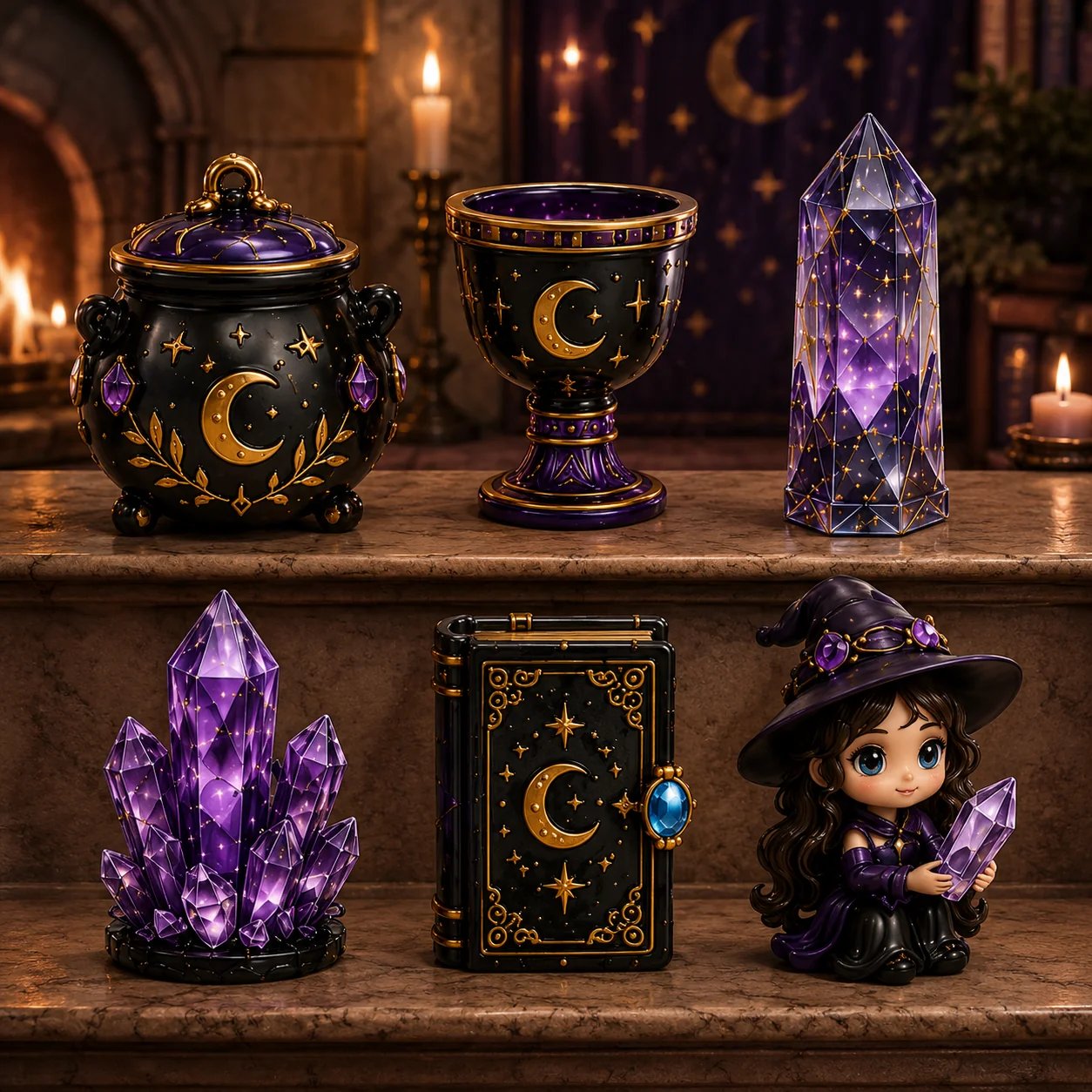 Witchy collector display