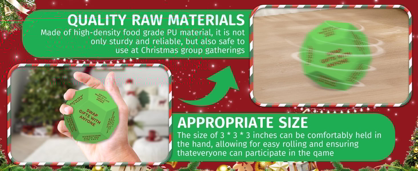 Santa Swap Gift Exchange Dice