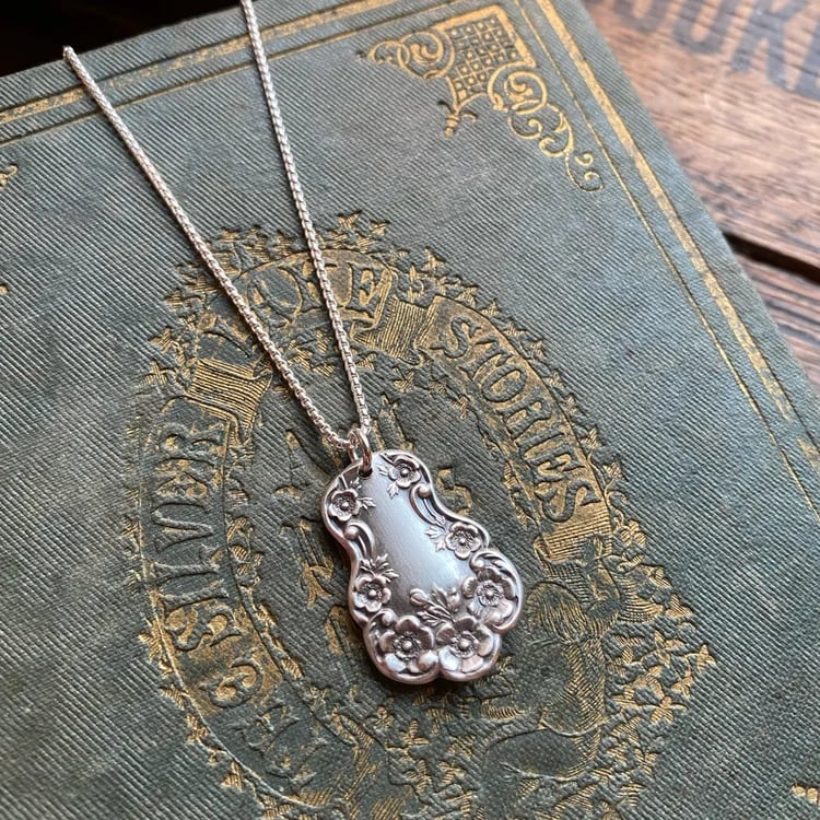 🔥LAST DAY 60% OFF✨Handmade Sterling Spoon Necklace -Handmade Sterling Spoon Necklace Crafted from Authentic Vintage Silverware