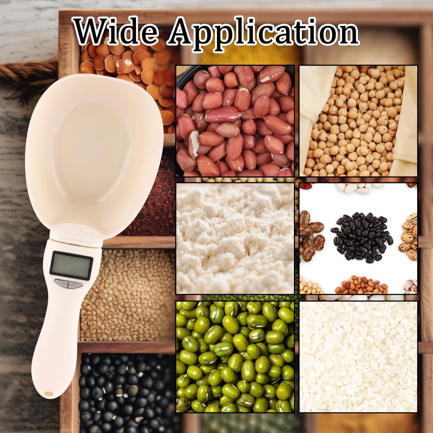 Multiple weighing units digital measuring spoon