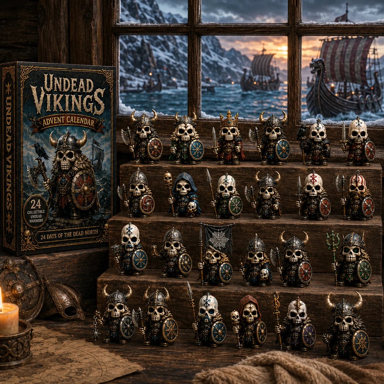 Norse fantasy collector display