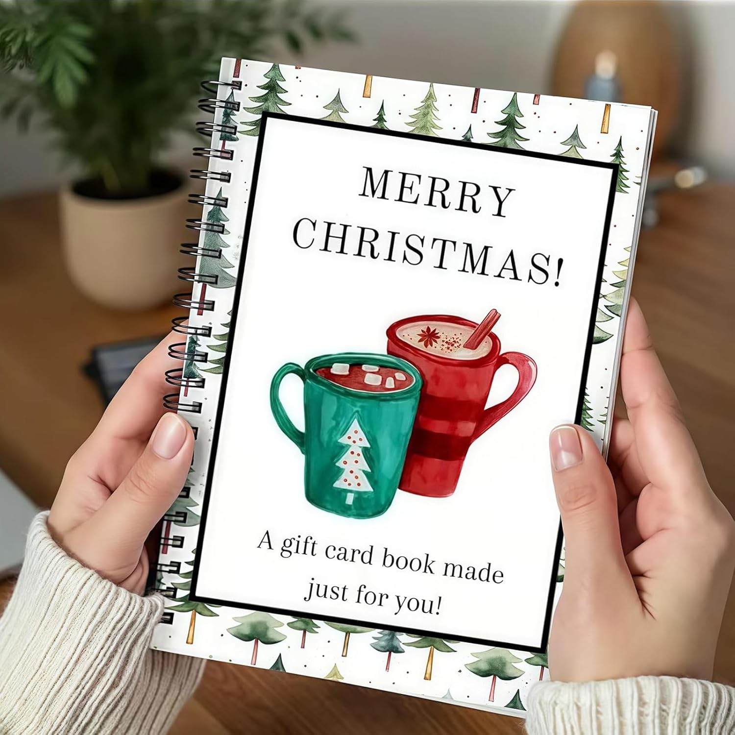 Christmas Gift Card Book, Diy Spiral Bound Gift Card Book, 5x7 Inch Colorful Spiral Bound Card Book , Christma Gift Cards Books Holder, DIY Personalized Xmas Gifts for Family, Friends, Students Christmas Gift Card Book, Diy Spiral Bound Gift Card Book, 5x7 Inch Colorful Spiral Bound Card Book , Christma Gift Cards Books Holder, DIY Personalized Xmas Gifts for Family, Friends, Students