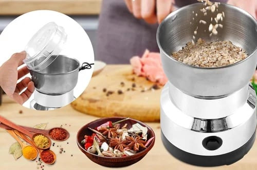 High-speed grinder helps grind whole ingredients fresh for pantry cooking and baking