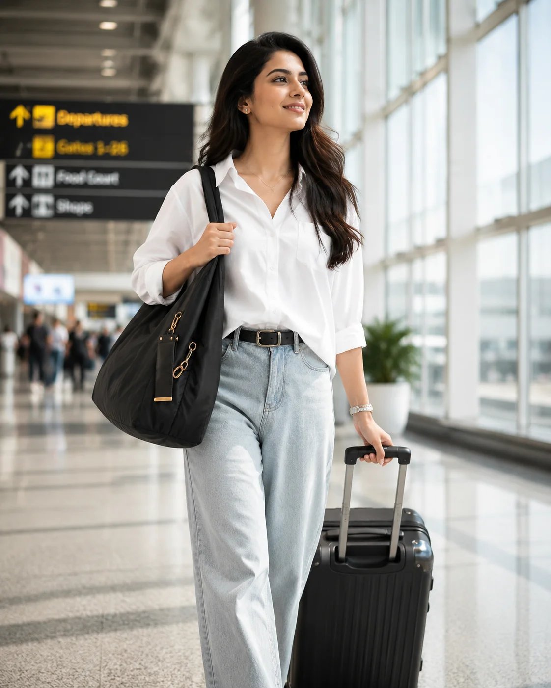 Foldable travel tote bag
