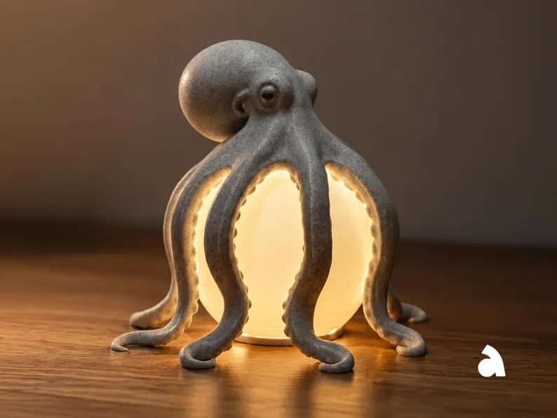 Octopus Ocean Decor Table Lamp