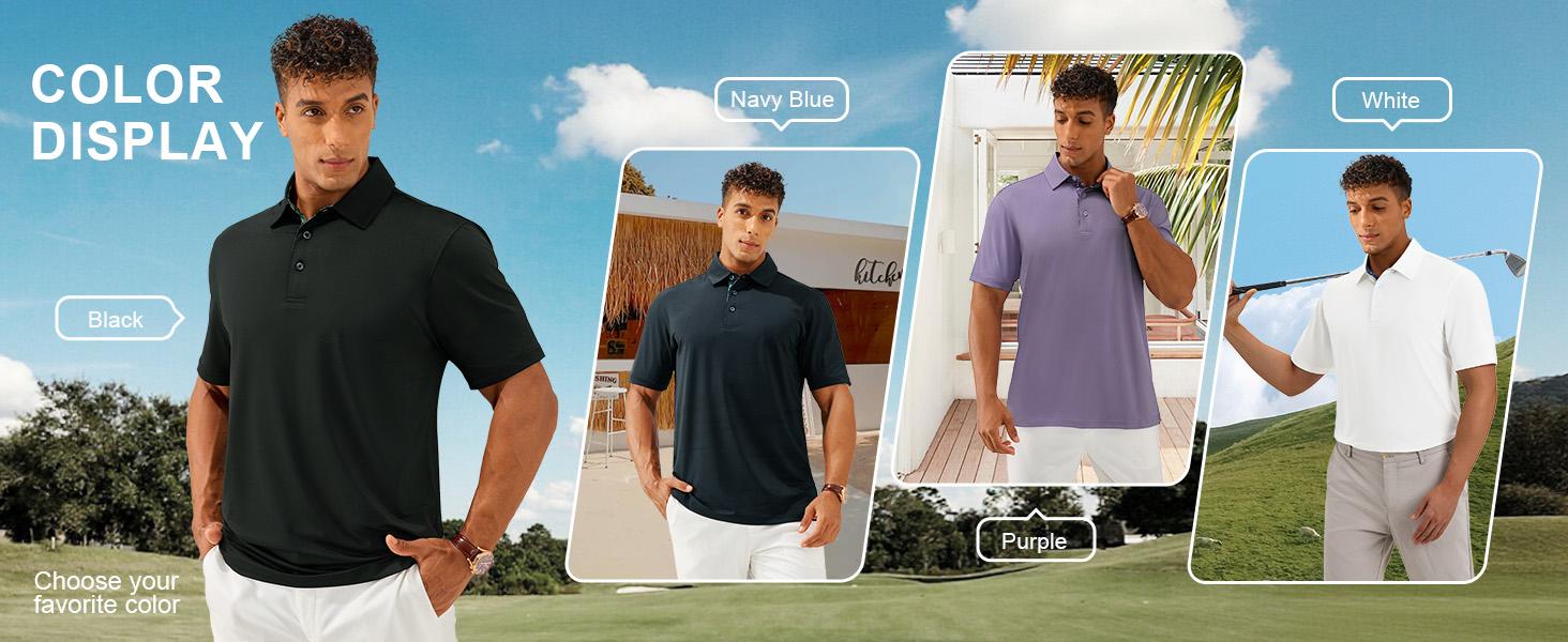 3-Pack Men's Polo Shirts – Soft Breathable Cotton, Comfortable Short Sleeve Casual Fit, Classic Collared Polo Shirts for Work, Golf, Travel & Everyday Wear 3-Pack Men's Polo Shirts – Soft Breathable Cotton, Comfortable Short Sleeve Casual Fit, Classic Collared Polo Shirts for Work, Golf, Travel & Everyday Wear