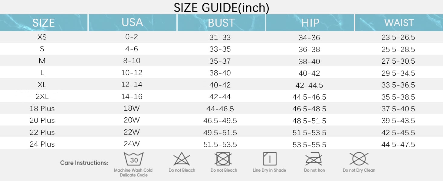 bathing suit size
