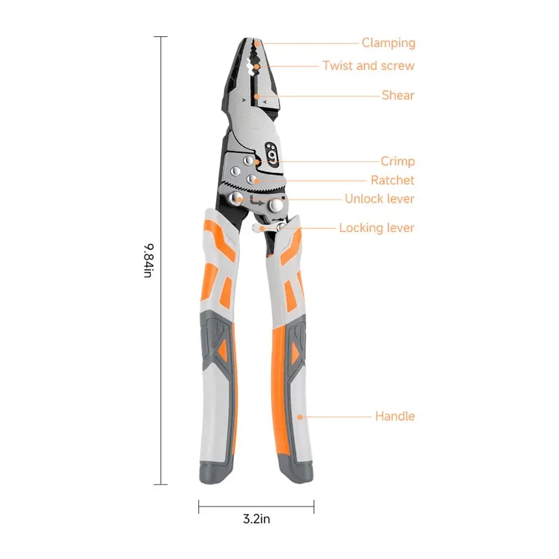 Ratchet locking pliers — product detail 2