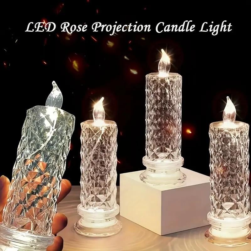 LED crystal candles