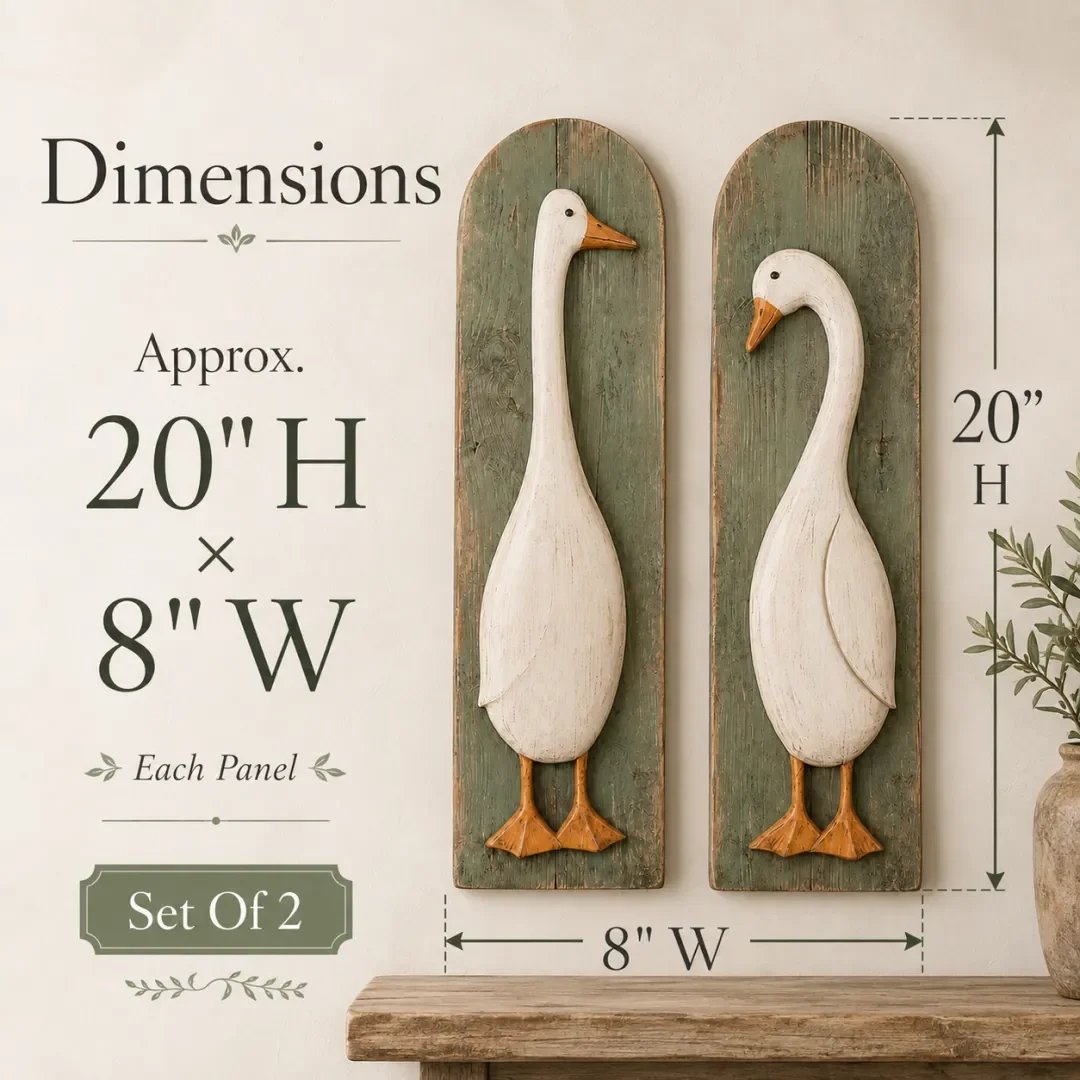 Ganzenpanelen als decoratief duo