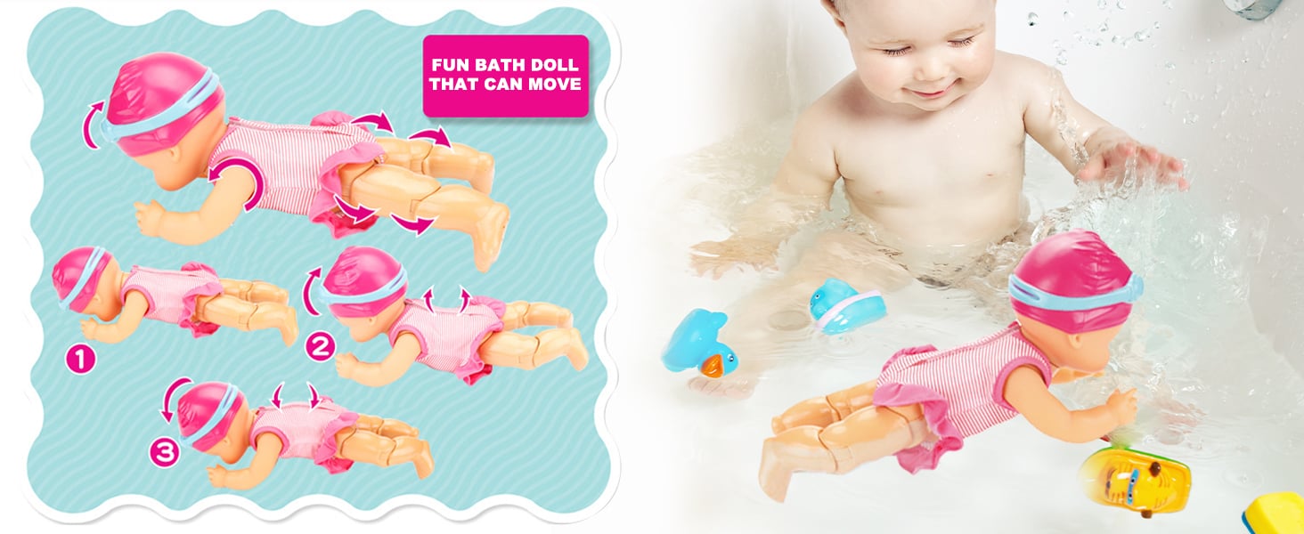 Waterproof Swimmer Doll