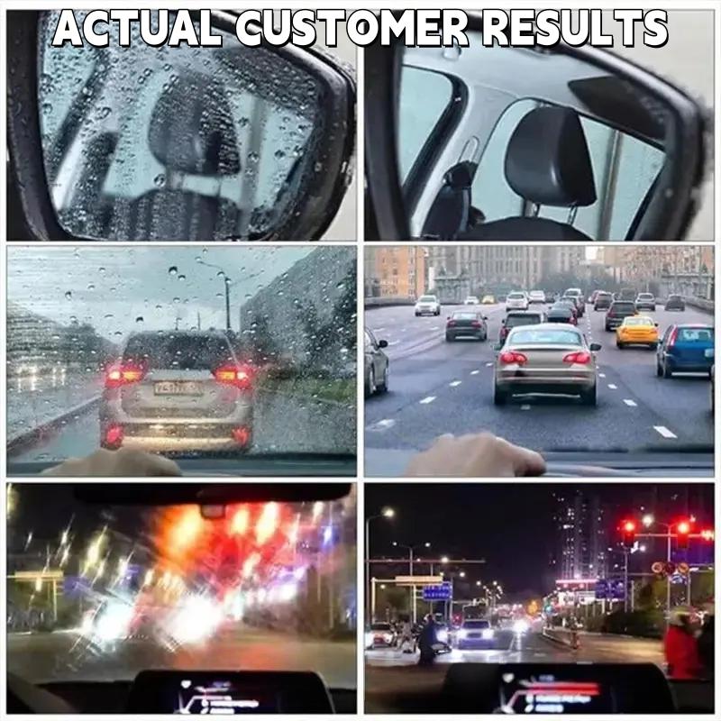 Windshield Oil Film Eraser Wand - All-in-One Pro Kit with Glass Cleaning Emulsion Formula and Sponge - The Ultimate Streak-Free Solution to Prep for Rain Repellents