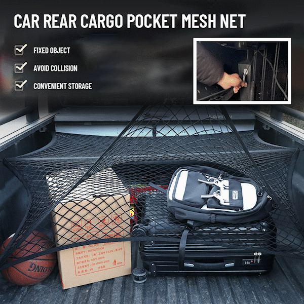 2025 New Arrival🚗-Car Rear Cargo Pocket Mesh Net