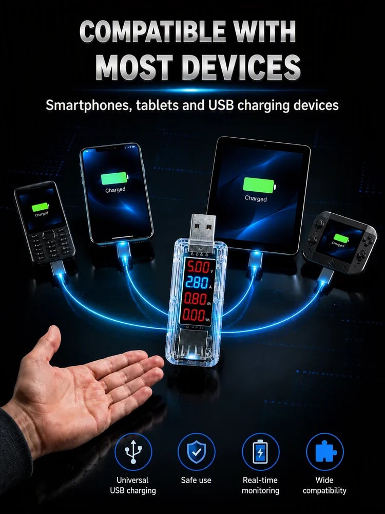 USB battery maintenance tool compatible with multiple devices