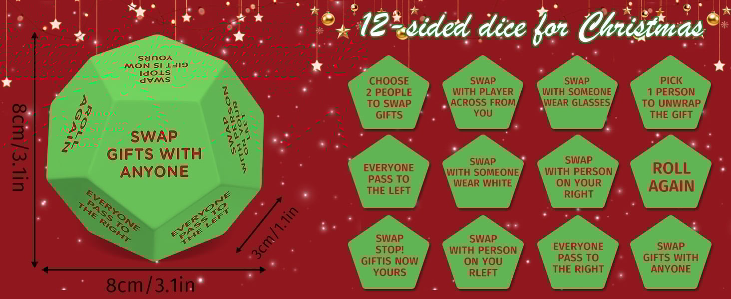 Santa Swap Gift Exchange Dice