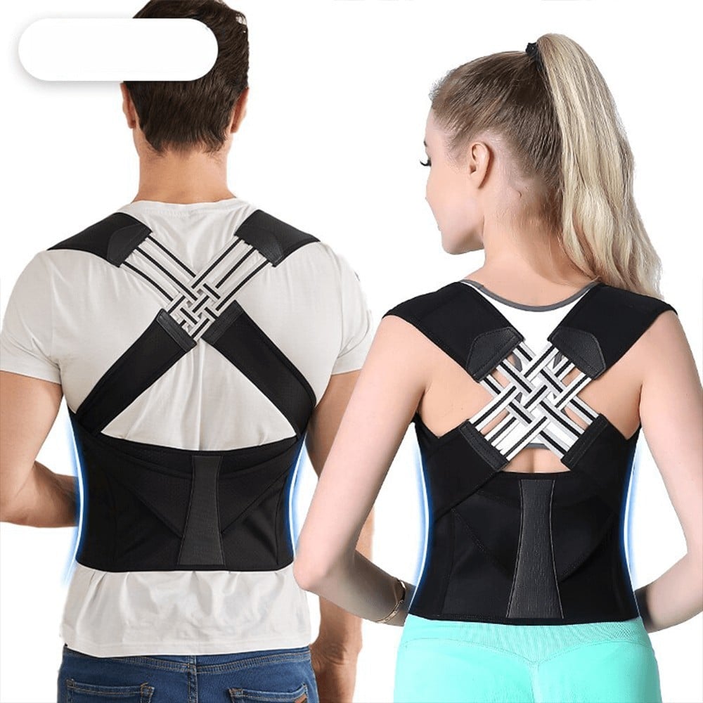 thumbnail image 2 of Adjustable Posture Corrector Belt - Breathable Shoulder Support For Office, Home & Driving 2 of 12