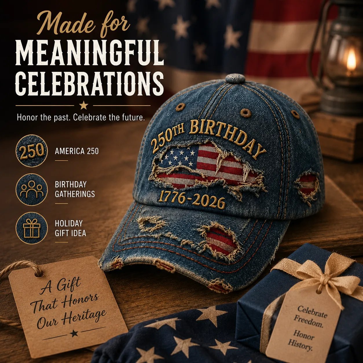 Patriotic Collectible Packaging and Cap