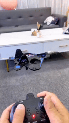 ✈️Stunt RC Fighter! 360° Rolling + Vertical Takeoff/Landing, 3 Speed Modes + Colorful LED, Create New Flying Fun~