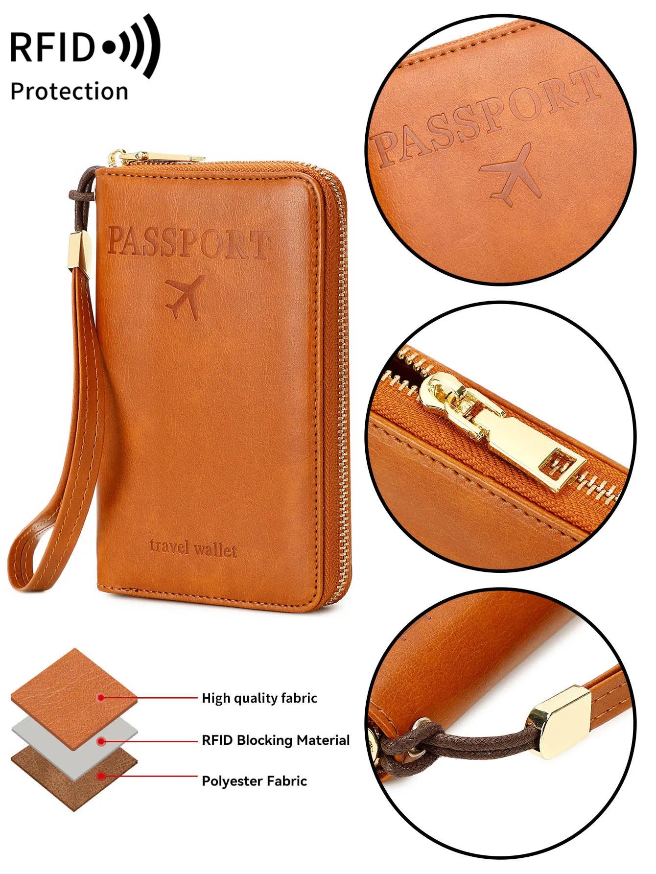 PU leather travel passport bag simple and portable large capacity passport holder multifunctionalIDcard holdertravel accessories - AliExpress