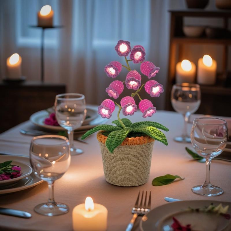 Product Introduction of Handmade Crocheted Halloween Lily of the Valley LED Lantern|Multi-color lighting + DIY Spooky Card |Pumpkin Party Prop/Christmas Decor/Heartfelt Valentine's Gifts/Mother’s Day Gift Handmade Flower Lamp Bedside Nightlight 11 Product Introduction of Handmade Crocheted Halloween Lily of the Valley LED Lantern|Multi-color lighting + DIY Spooky Card |Pumpkin Party Prop/Christmas Decor/Heartfelt Valentine's Gifts/Mother’s Day Gift Handmade Flower Lamp Bedside Nightlight 11