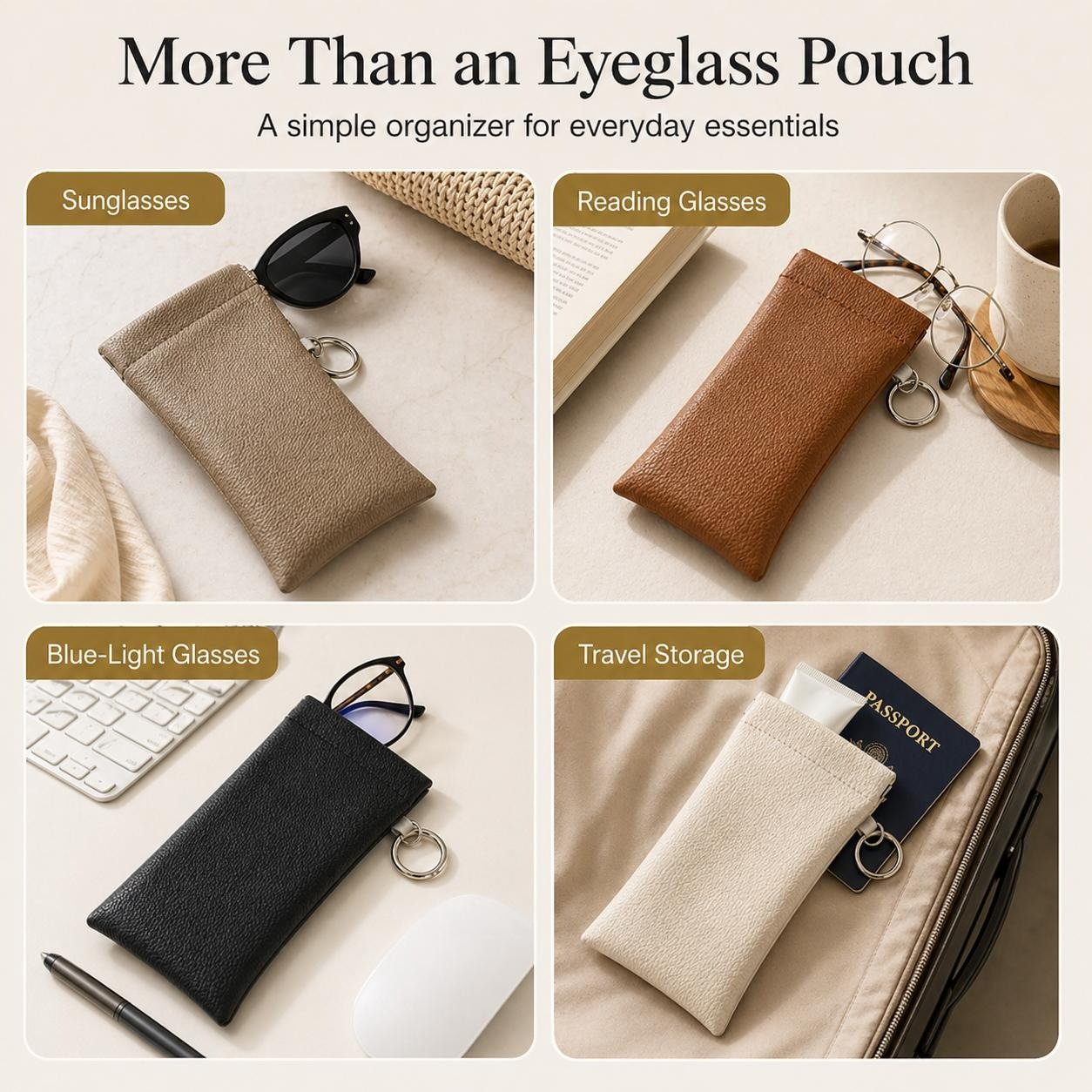 Sunglasses pouch everyday use scenarios