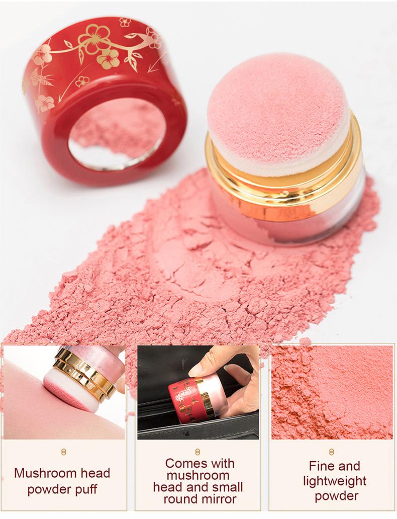 3 boxes,makeup set kit,Lazy blush, quick makeup, with a small mirror, makeup at any time, 3 color blush, enhance color, cosmetics,Valentine's Day gift，Holiday gift