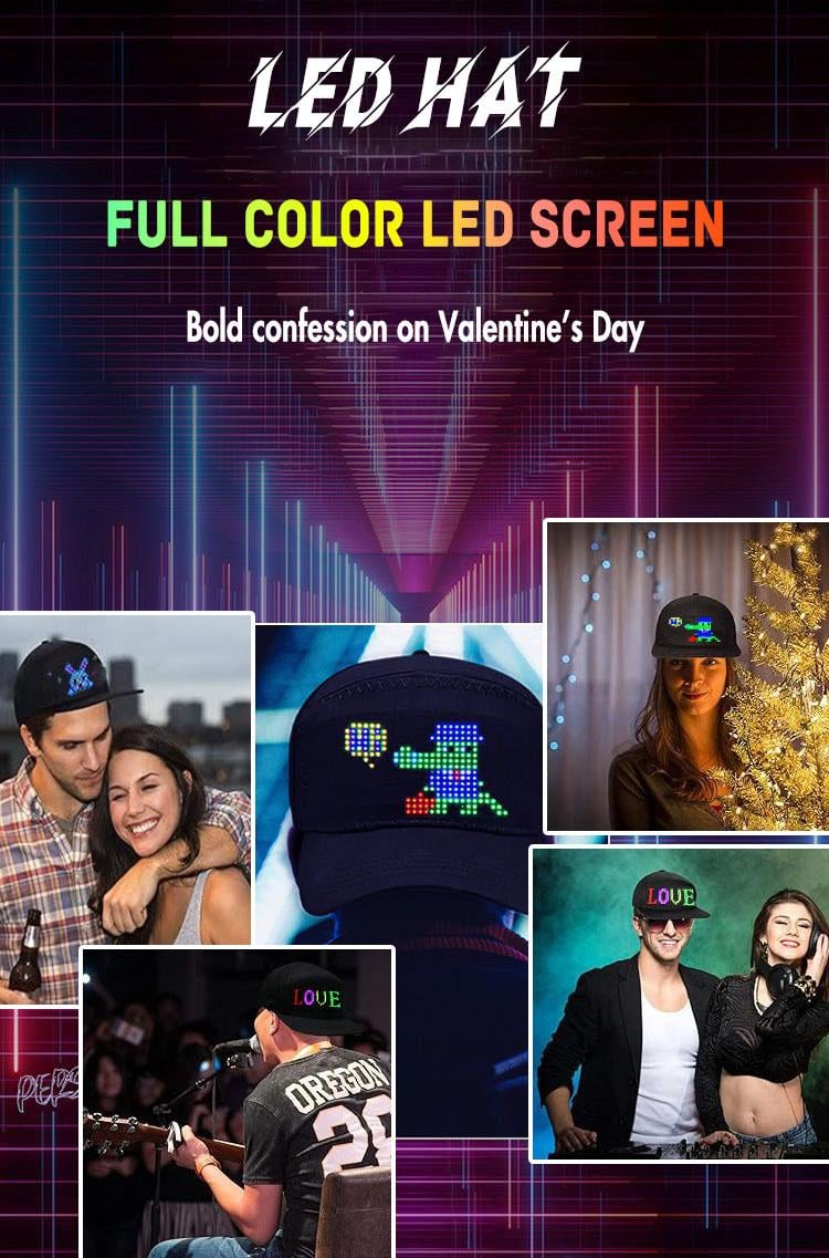 Visor de LED para chapéu 1