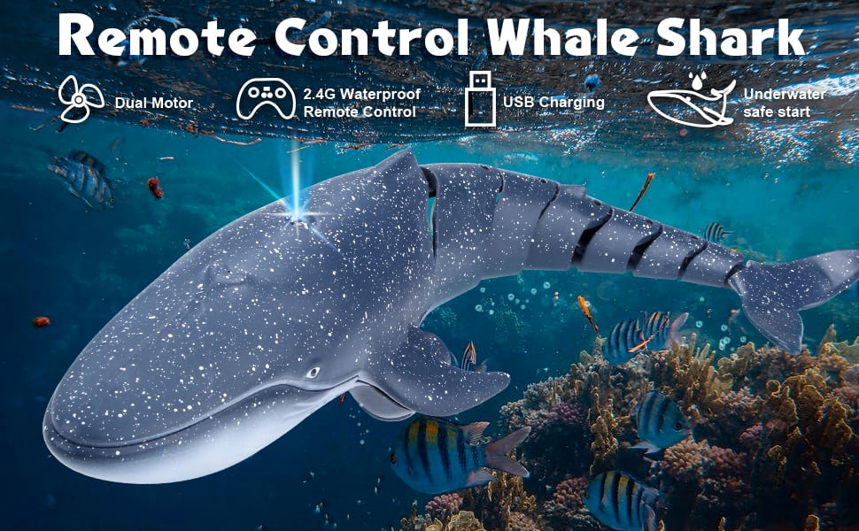 Remote Control Whale Shark Toys