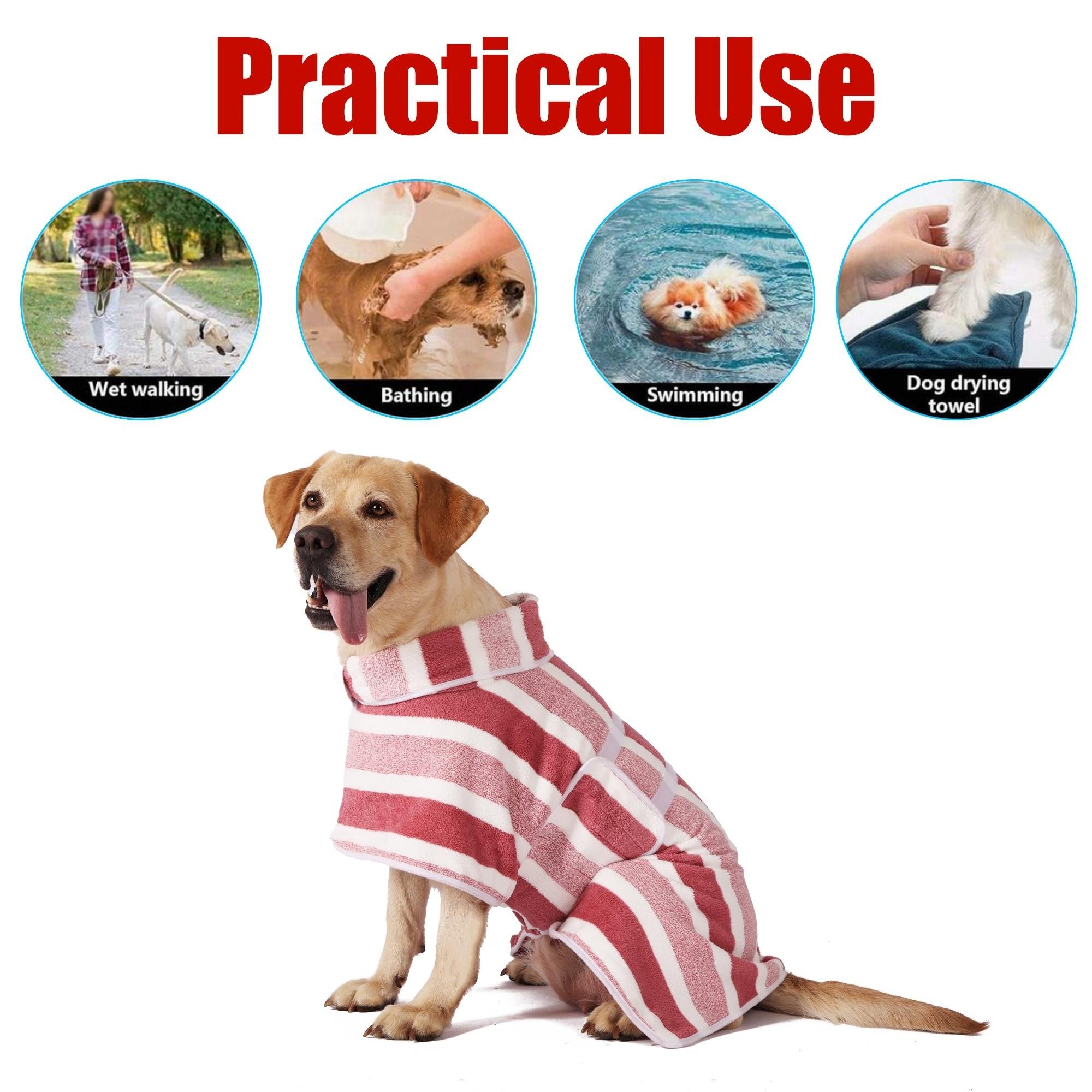 machine washable dog bathrobe