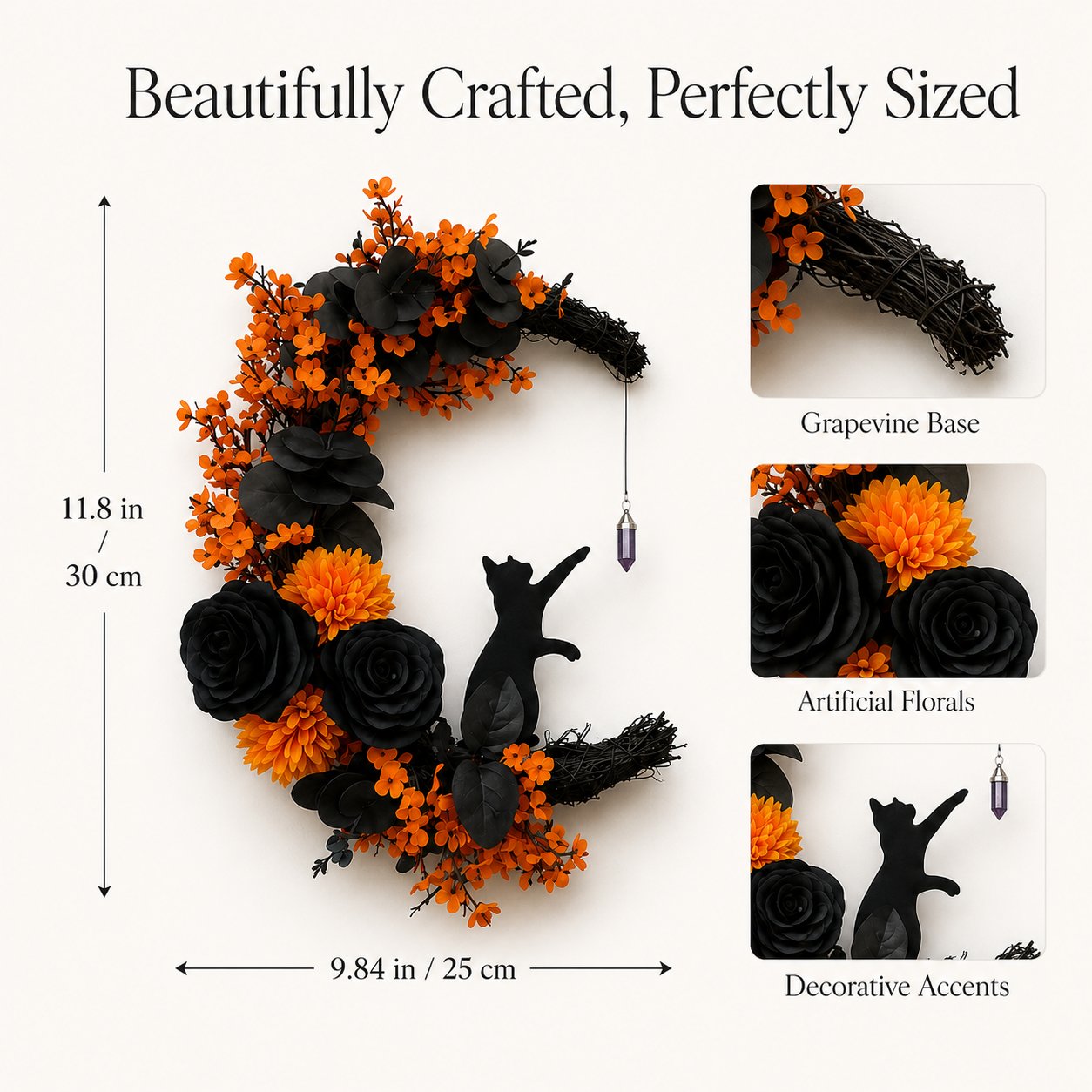 Halloween wreath product details