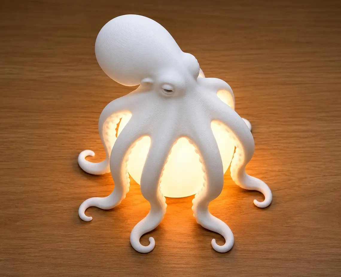 Octopus Table Lamp Colors