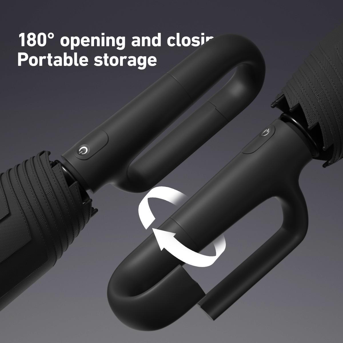 Automatic Folding Umbrella, 1 Count/60pcs Portable Rain Umbrella with Loop Buckle, Windproof & Waterproof Umbrella for Men & Women #GLOBAL PICKS
