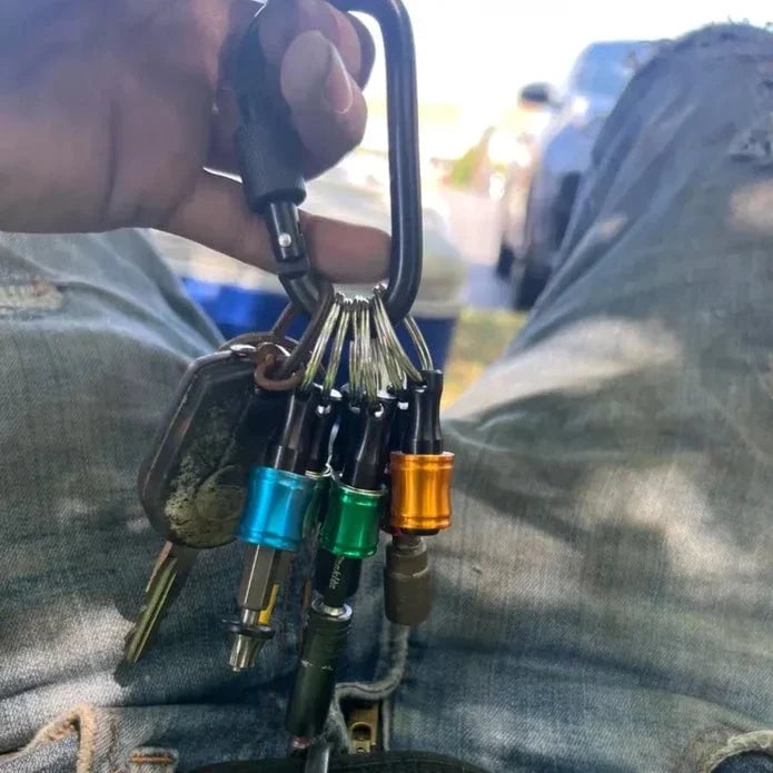 Fivela de caminhada com suporte de cabeça de chave de fenda hexagonal de 1/4"