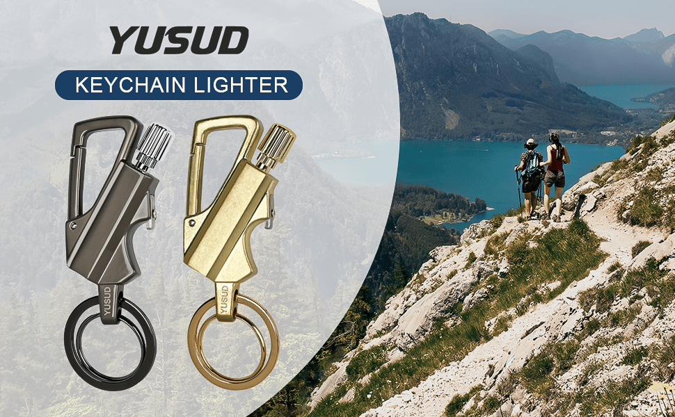 YUSUD 2 Pack Permanent Match Multitool Keychain Bottle Opener Strike Anywhere Match