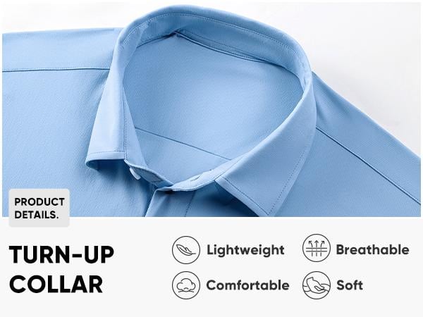 JMIERR Mens Muscle Fit Dress Shirts Casual Button Down Shirt Short Sleeve Wrinkle-Free Shirts