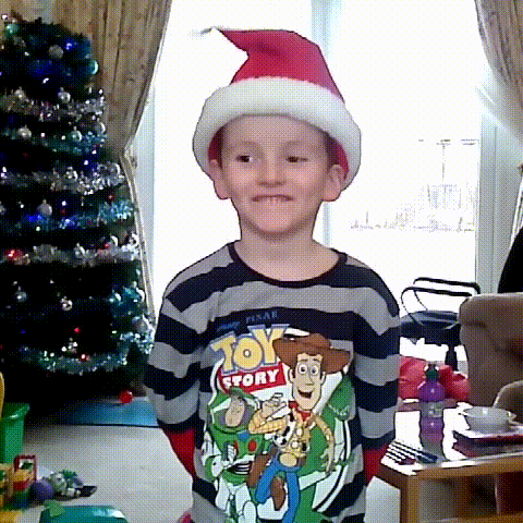 Singing and dancing Santa hat animation