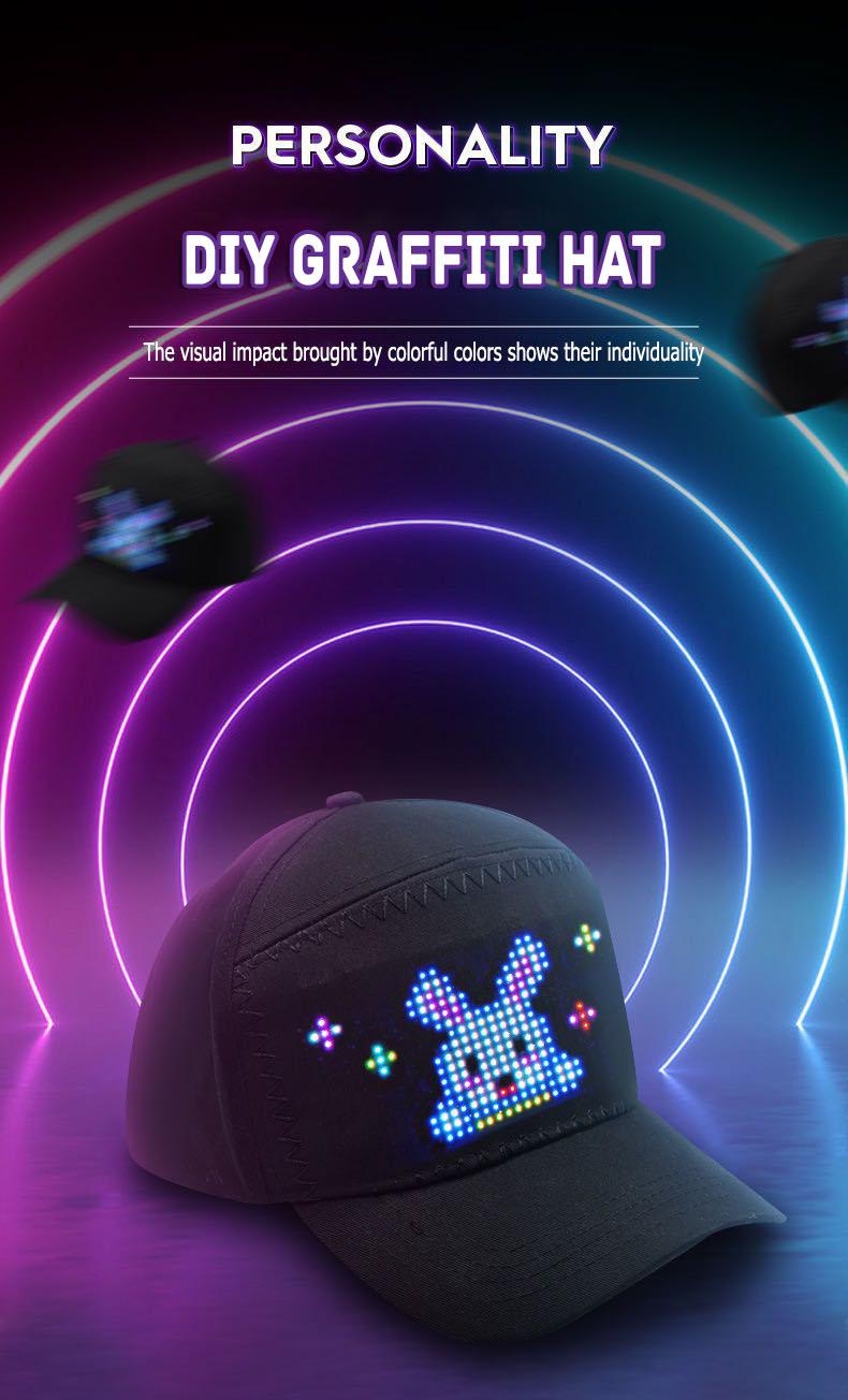 Visor de LED para chapéu 6