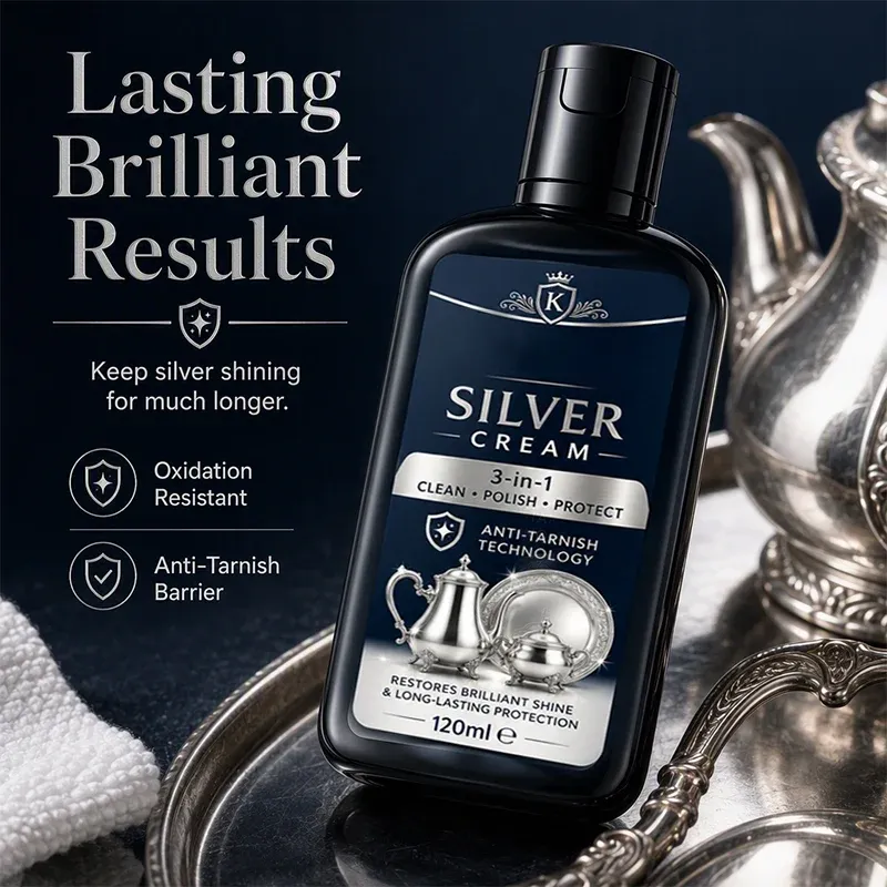 Protective silver polishing finish