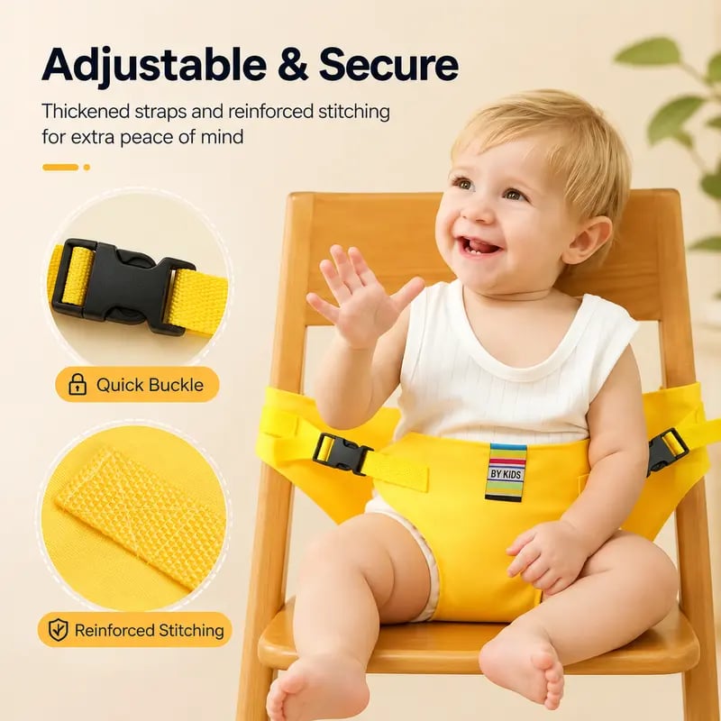 Baby using harness