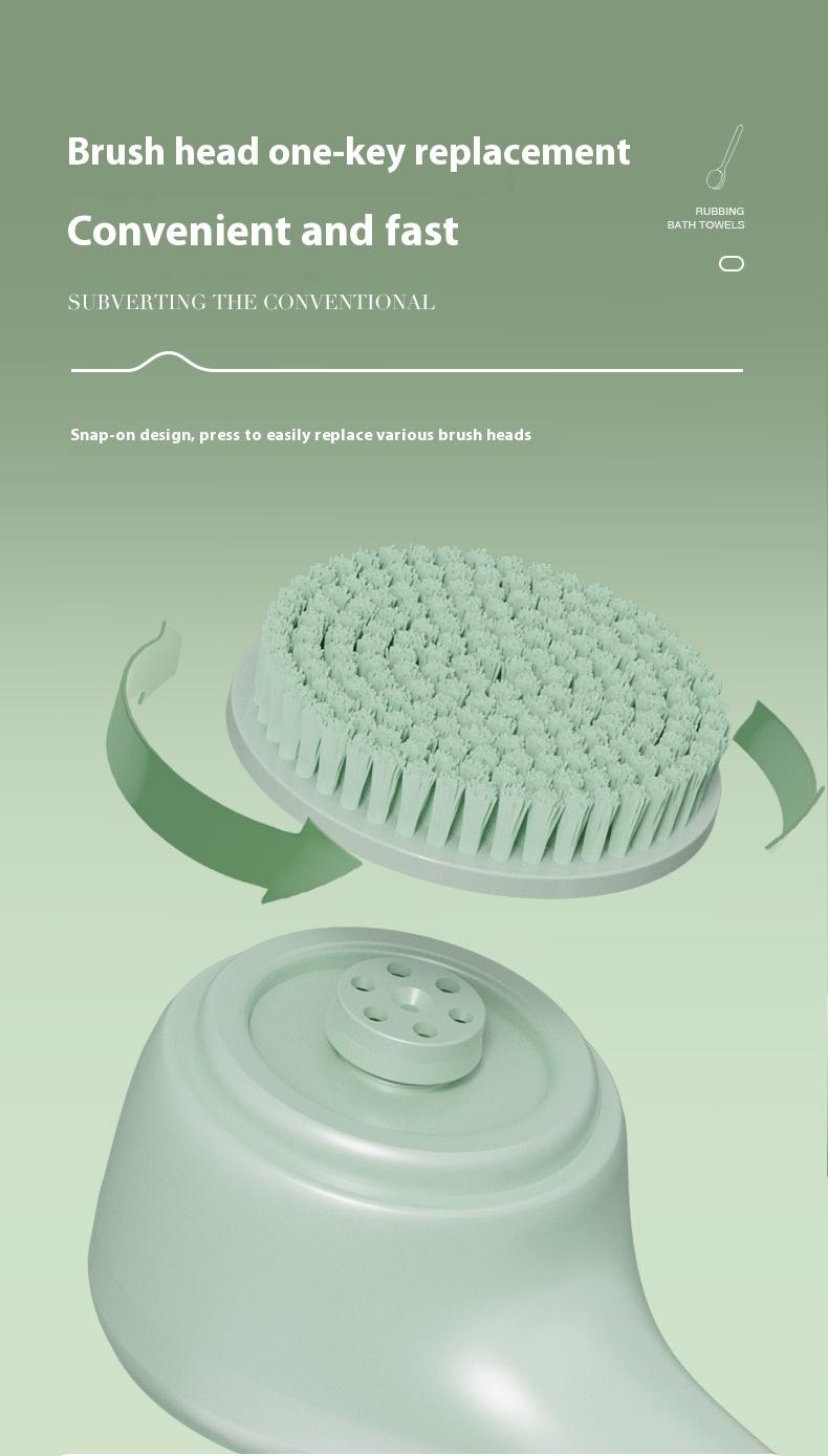 Rechargeable Motorized Electric Shower Back Scrubber - Long Handle IPX Waterproof PVC Spin Bath Brush with 5 Replaceable Heads, 3 Speed Modes, Exfoliating Massager for Adults Sensitive Skin, USB, Full Body (Shoulders, Calves Care, Great Gift Option) Rechargeable Motorized Electric Shower Back Scrubber - Long Handle IPX Waterproof PVC Spin Bath Brush with 5 Replaceable Heads, 3 Speed Modes, Exfoliating Massager for Adults Sensitive Skin, USB, Full Body (Shoulders, Calves Care, Great Gift Option)