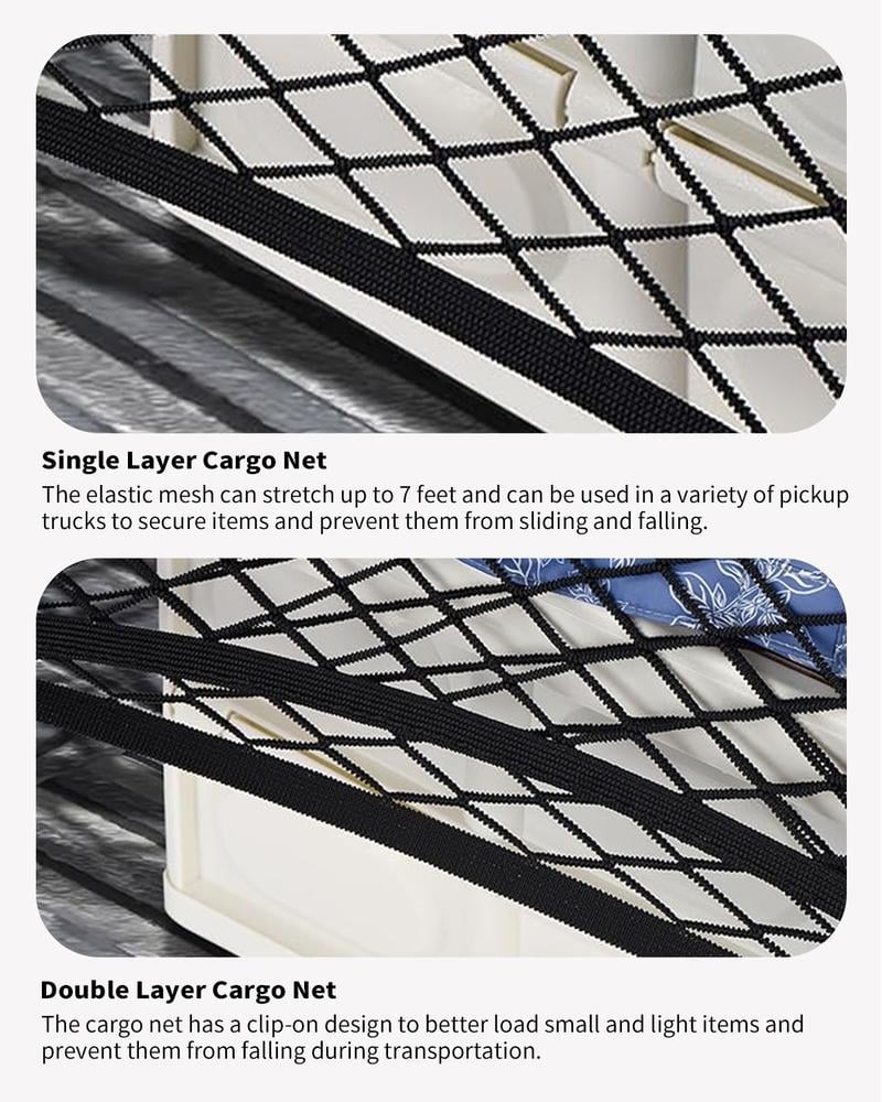 Product Introduction of Highly Elastic Cargo Net, Simple Truck Bed Cargo Mesh Organizer, Ideal for ATV, SUV, UTV, Truck and Boat Use - OYAGU 9 Product Introduction of Highly Elastic Cargo Net, Simple Truck Bed Cargo Mesh Organizer, Ideal for ATV, SUV, UTV, Truck and Boat Use - OYAGU 9