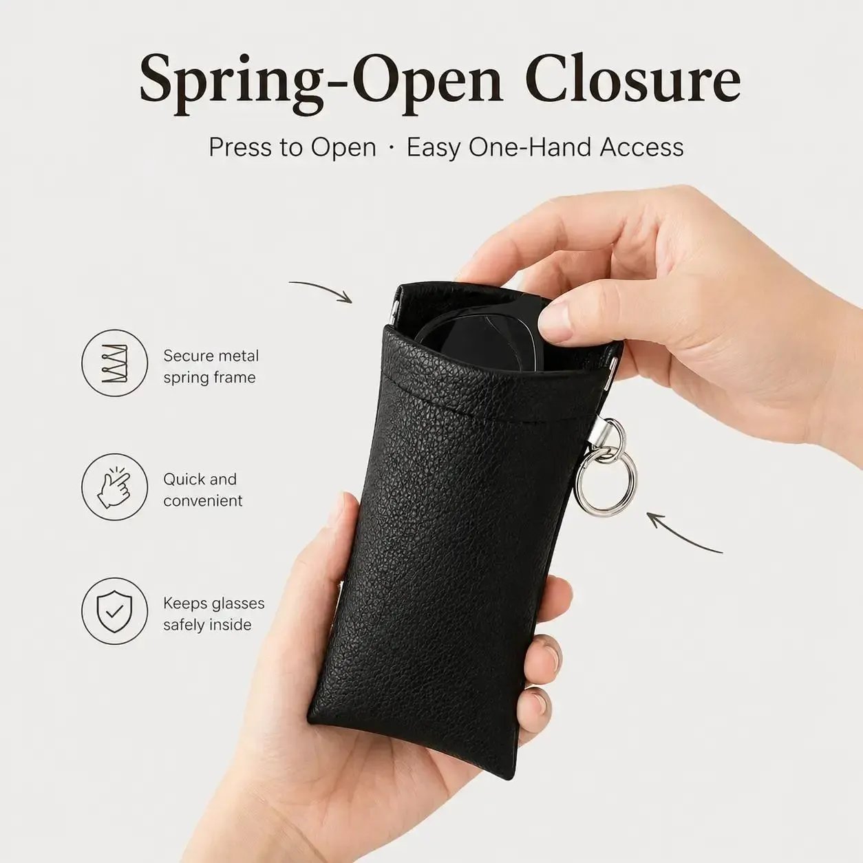 Minimalist sunglasses pouch design