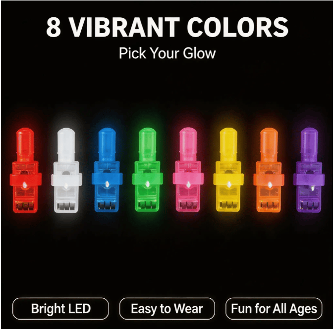 Halloween finger projector shell colors