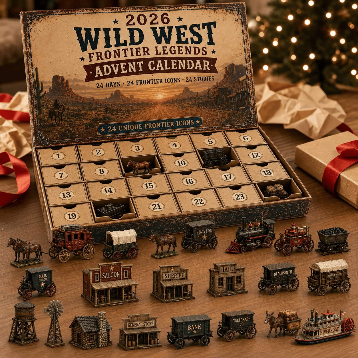 24 Western collectible Advent calendar