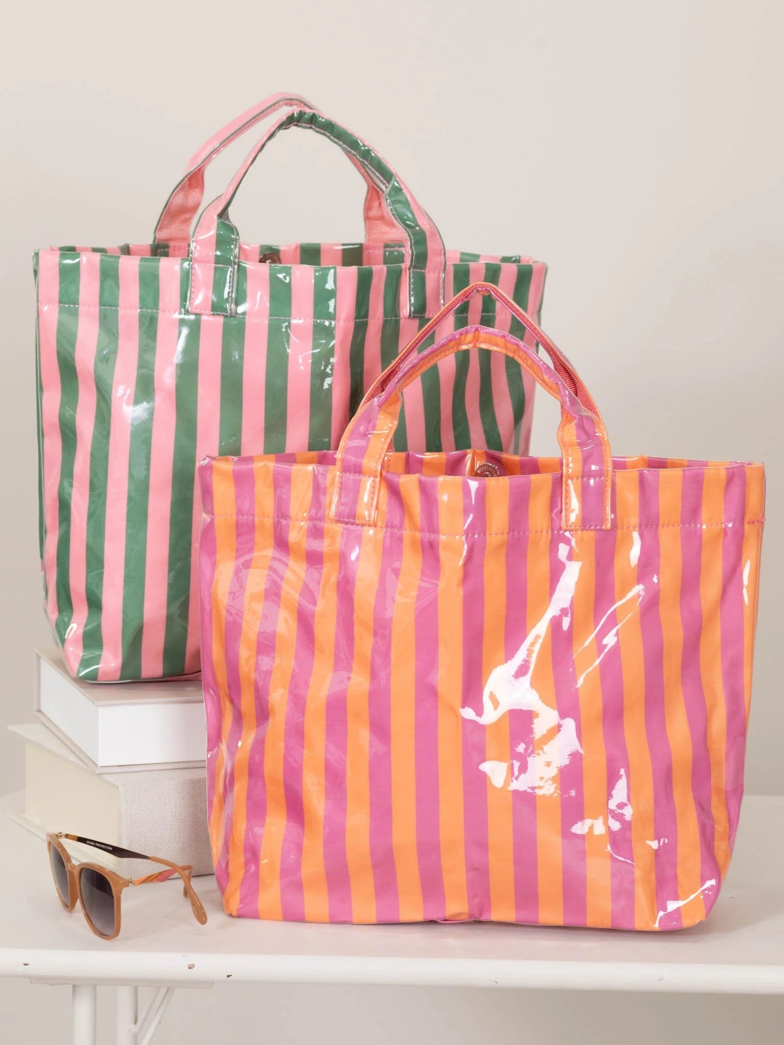 24-Hour Flash Deal⏰👜✨ Striped Tote Bag – Stylish, Spacious & Ready for Every Season ✨🌊