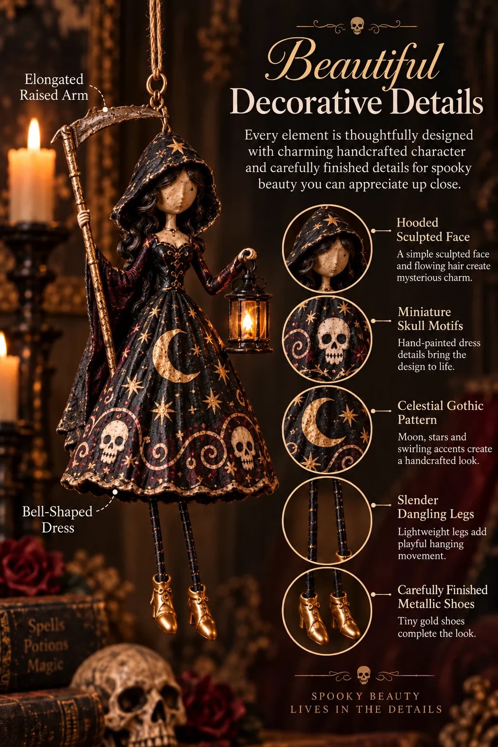 Reaper Lady decorative detail guide