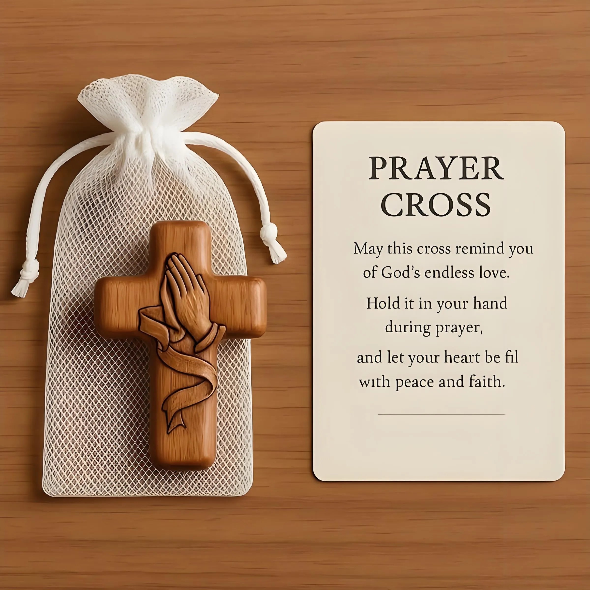 🔥49% OFF - Prayer Hands Cross: A Pocket-Sized Sanctuary