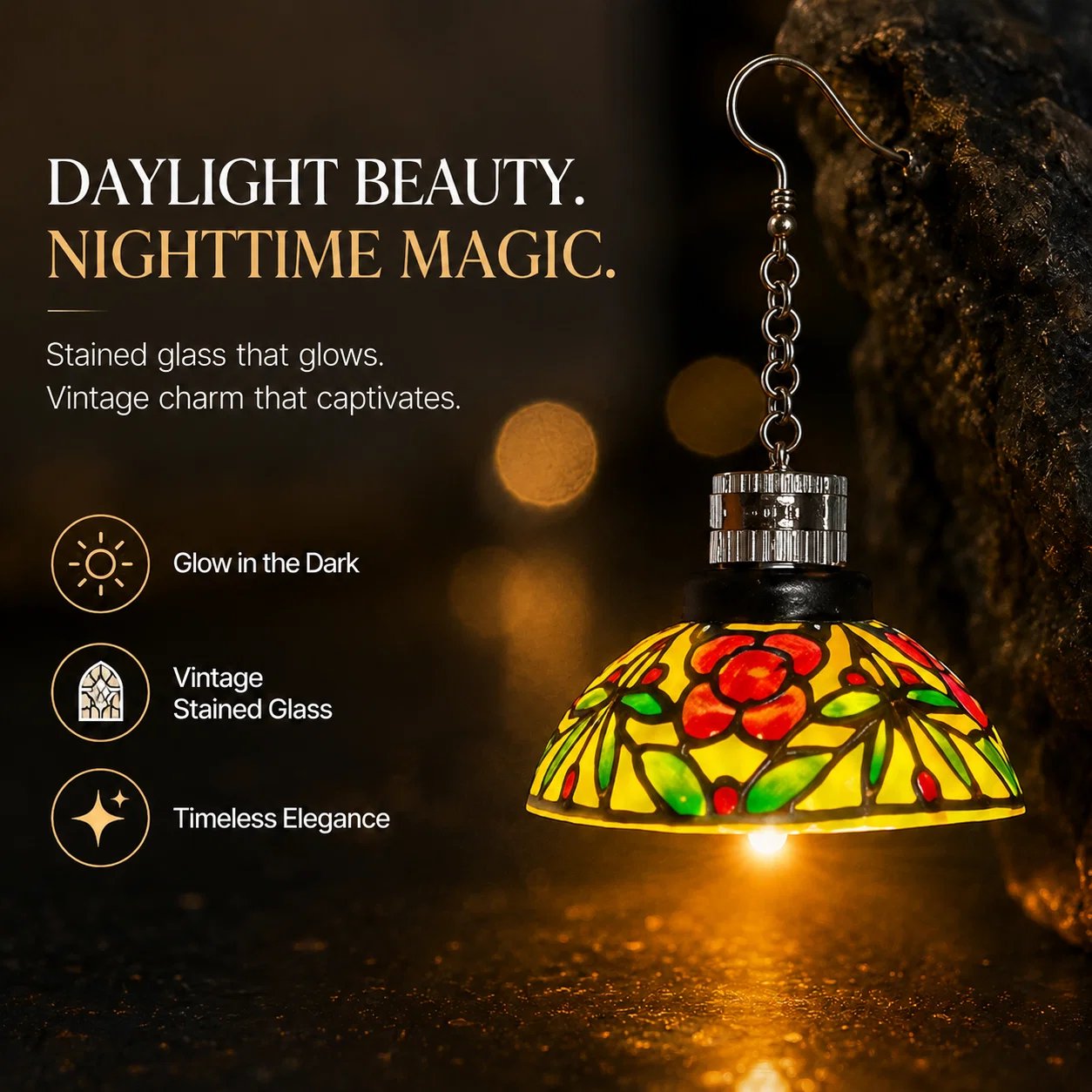 Chandelier earring decorative shade detail Chandelier earring decorative shade detail