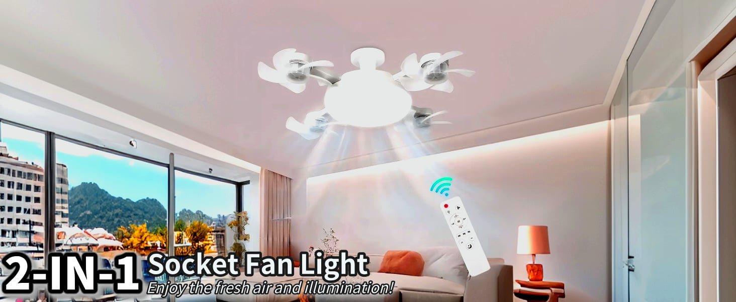 Socket Fan Light Socket Fan Light